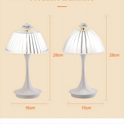 Skorter | LumiGlow - LED Crystal Bed lamp