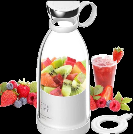Skorter | Compact Portable Smoothie Blender with Fruit Container and Drinking Lid