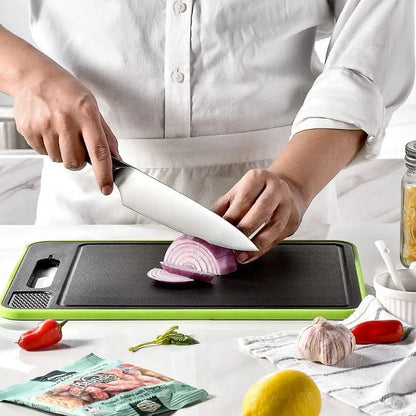Skorter | 4-in-1 Cutting Board with Thawing Tray and Sharpener