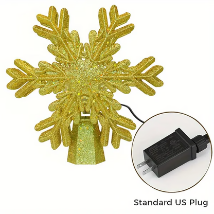 Skorter | Christmas Tree Topper Lights With LED Snowflake Projector