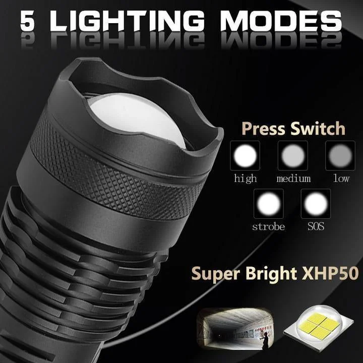 Skorter | 90,000 Lumens Powerful Flashlight
