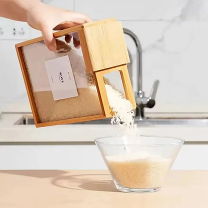 Skorter | Bamboo Cereal Dispenser and Food Storage Container