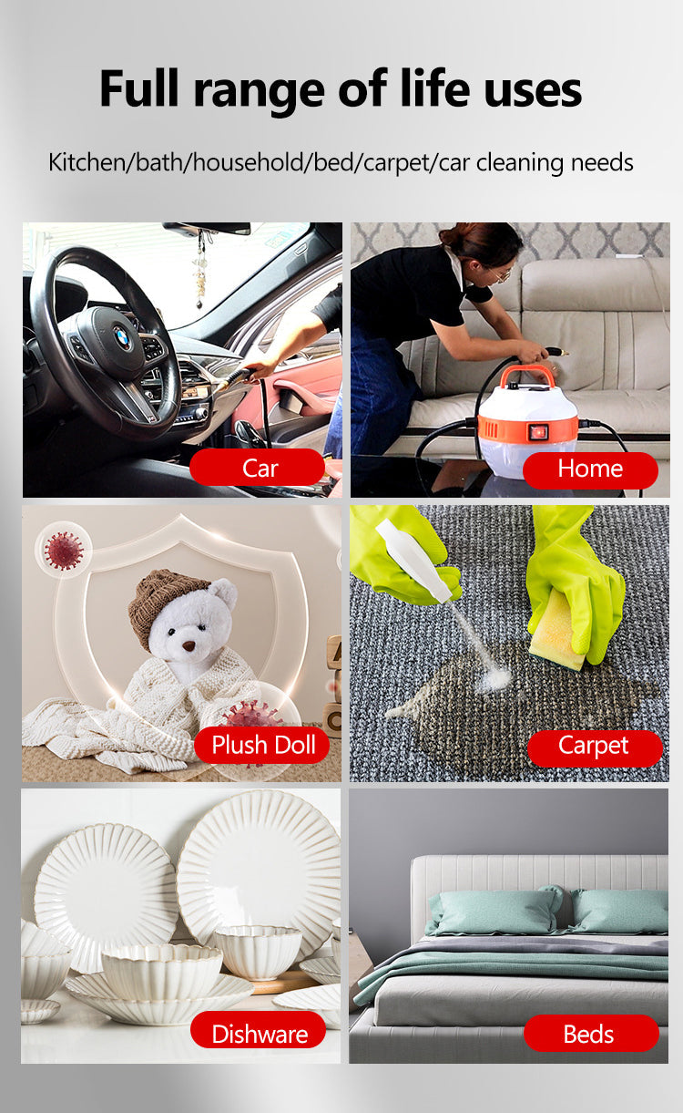 Skorter | 2800W High-Pressure Steam Cleaner – Powerful Home & Car Cleaning Device