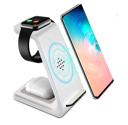 Skorter | 3-in-1 Wireless Charger for Smartphone, Smartwatch and Earbuds