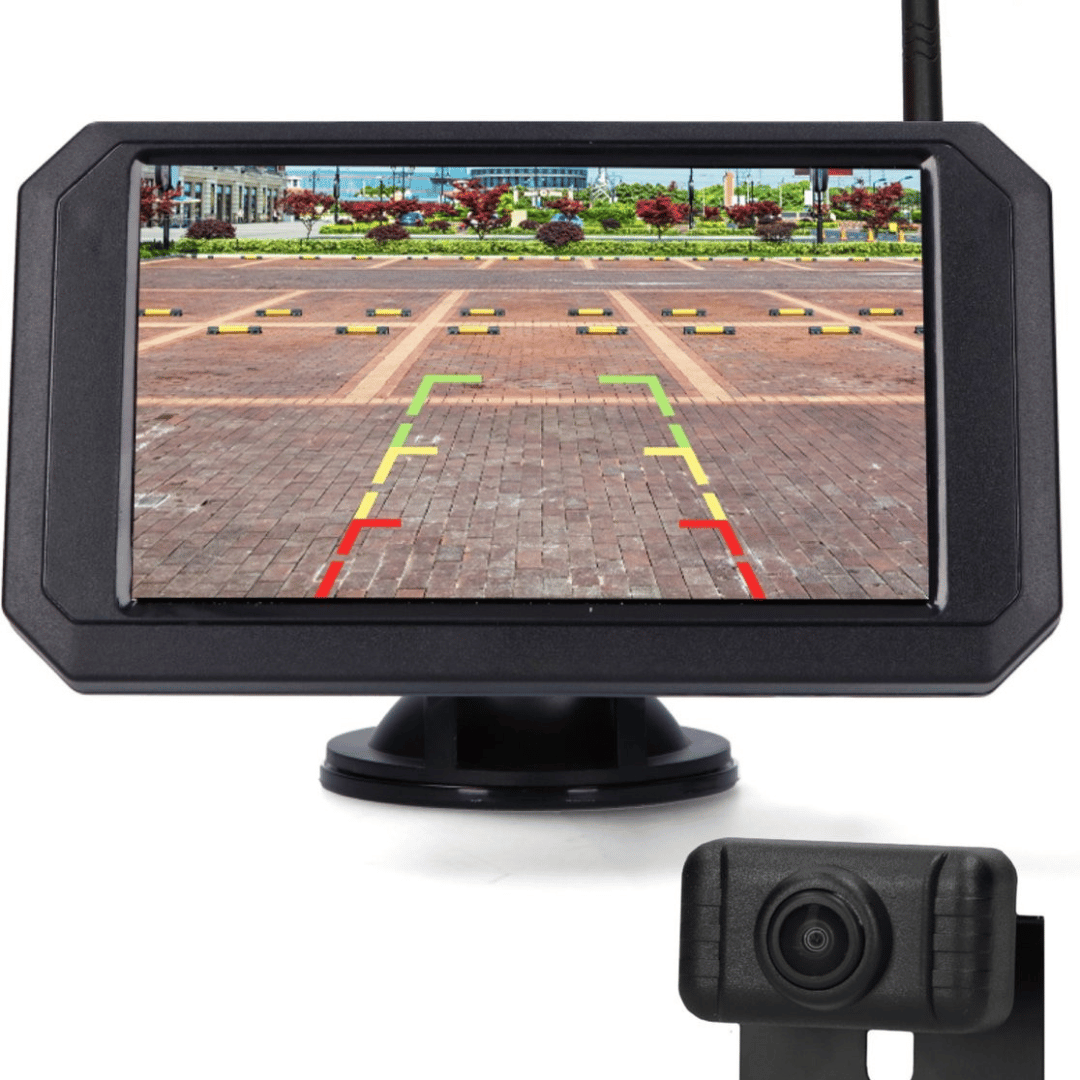 Skorter | Wireless Rear View Camera with 5" or 7" Monitor – 20m Night Vision & Waterproof Reversing System for Car, Van & Camper