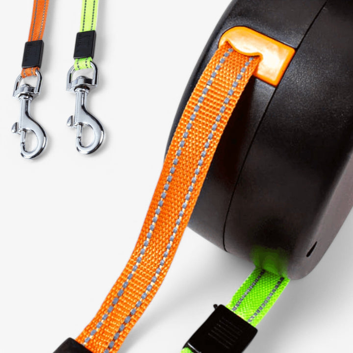 Skorter | Double Dog Leash with 360° Rotating Retractable Leads