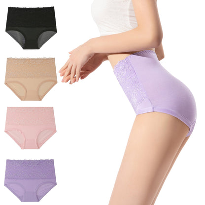Skorter | 4pcs/set High Elastic Lace Panties
