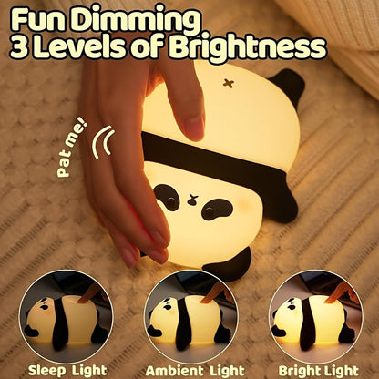 Skorter | SugarPanda - LED Night Light, Silicone Rechargeable Sleep Lamp