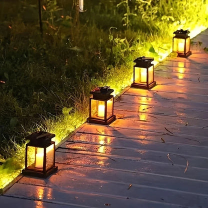 Skorter | Solar LED Lantern with Light Wire and Hanging Clip – Waterproof Garden Lighting for Terrace and Balcony