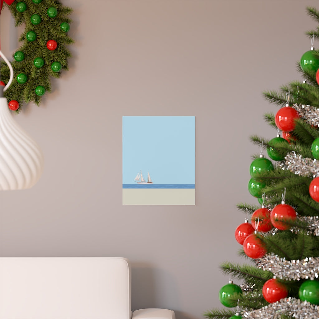 Skorter | Boat in the Ocean Poster