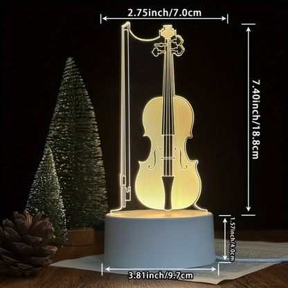 Skorter | Music light - 3D Illusion Cello LED Night Lamp