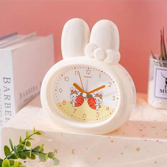 Skorter | BunnyTime - Cute Cartoon Rabbit Alarm Clock with Night Light