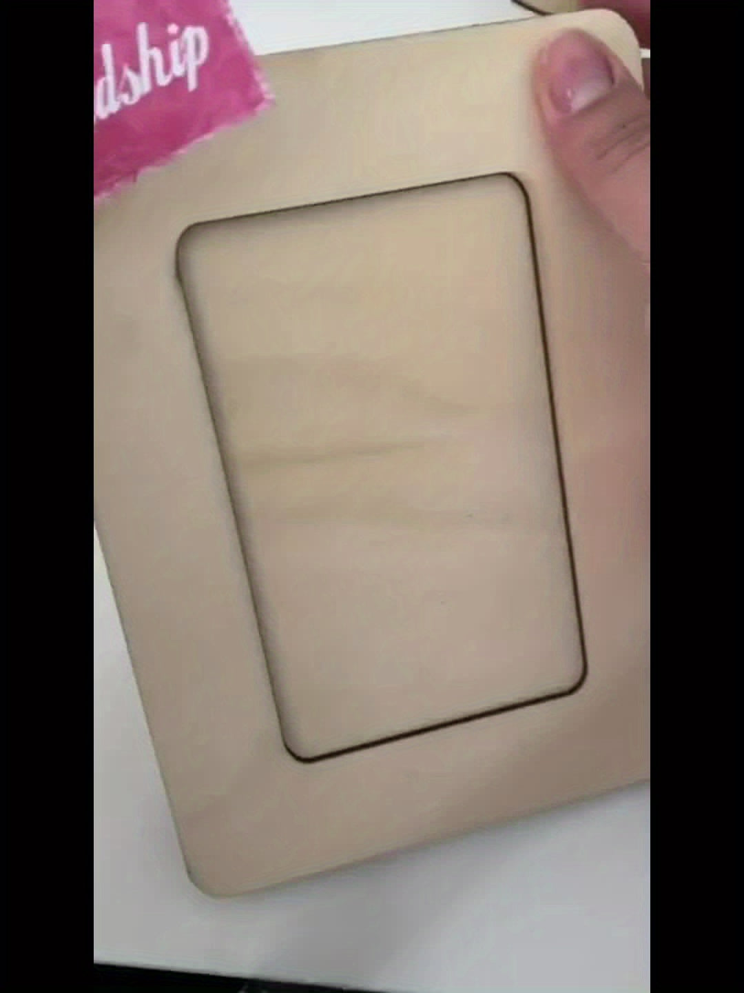 Skorter | 6-piece Wood Photo Frame Set for DIY Creative Projects, Untreated Wood Photo Frames for Postcards and Pictures