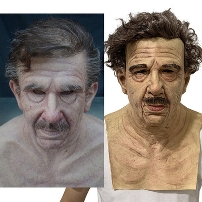 Skorter | Creepy Old Man Mask – Realistic Latex Halloween Mask for Adults