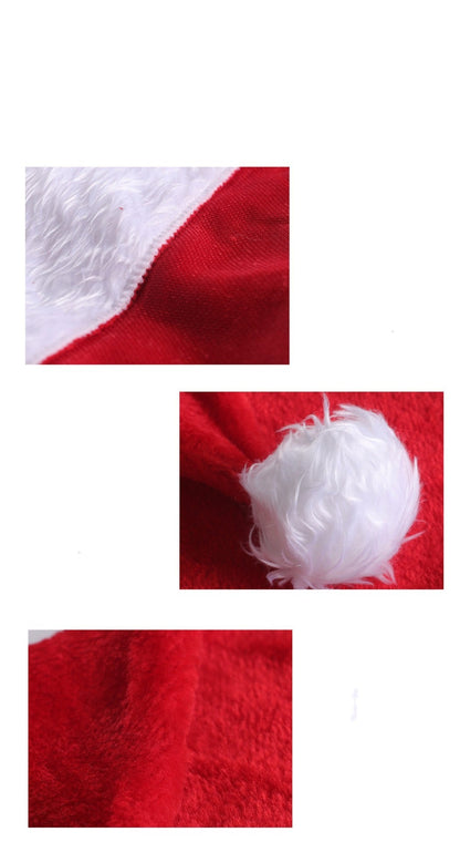 Skorter | Illuminated Christmas Hat with LED Lights – Soft Plush Santa Hat with Color Lights