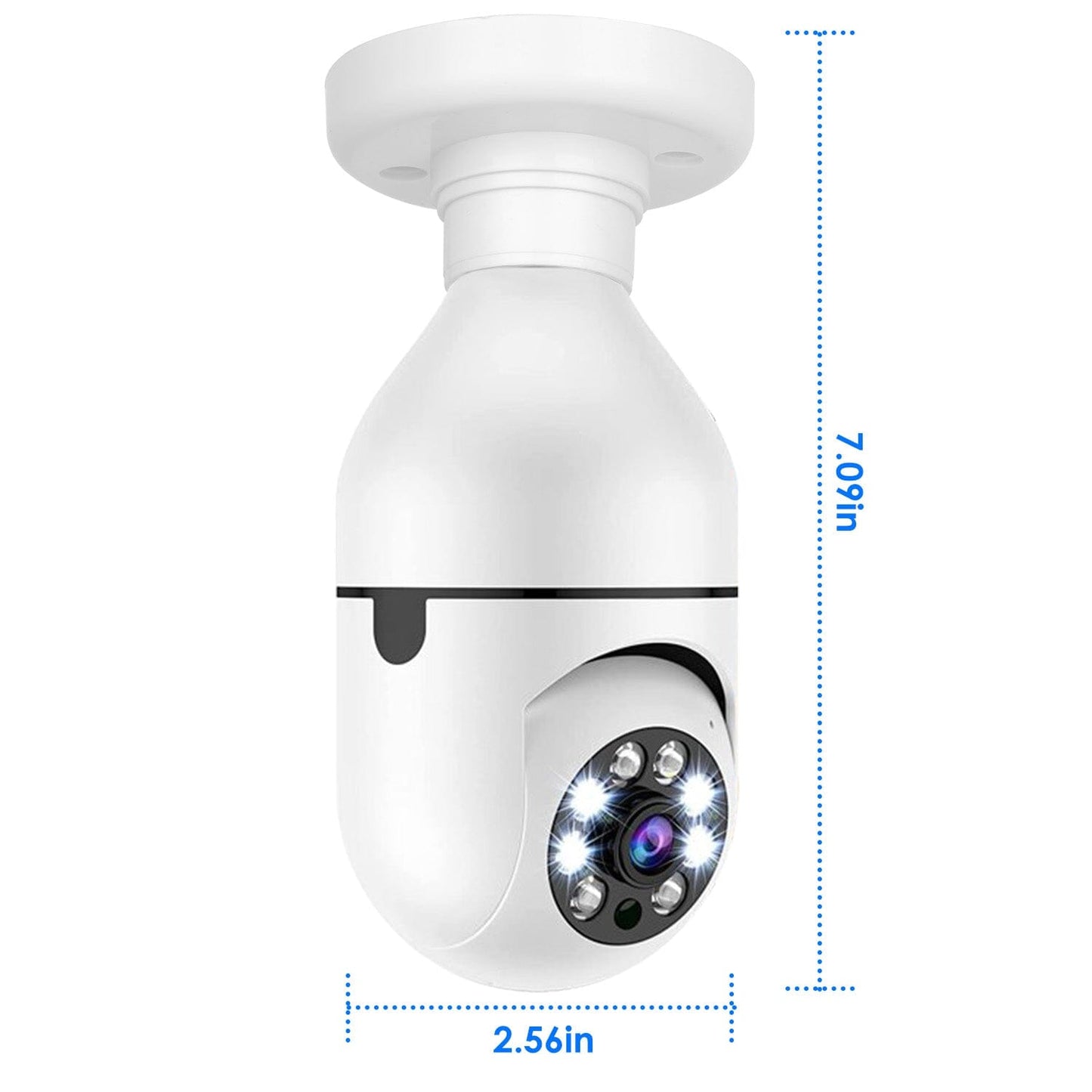 Skorter | E27 WiFi Bulb Camera 1080P FHD WiFi IP Pan Tilt Security Surveillance Camera