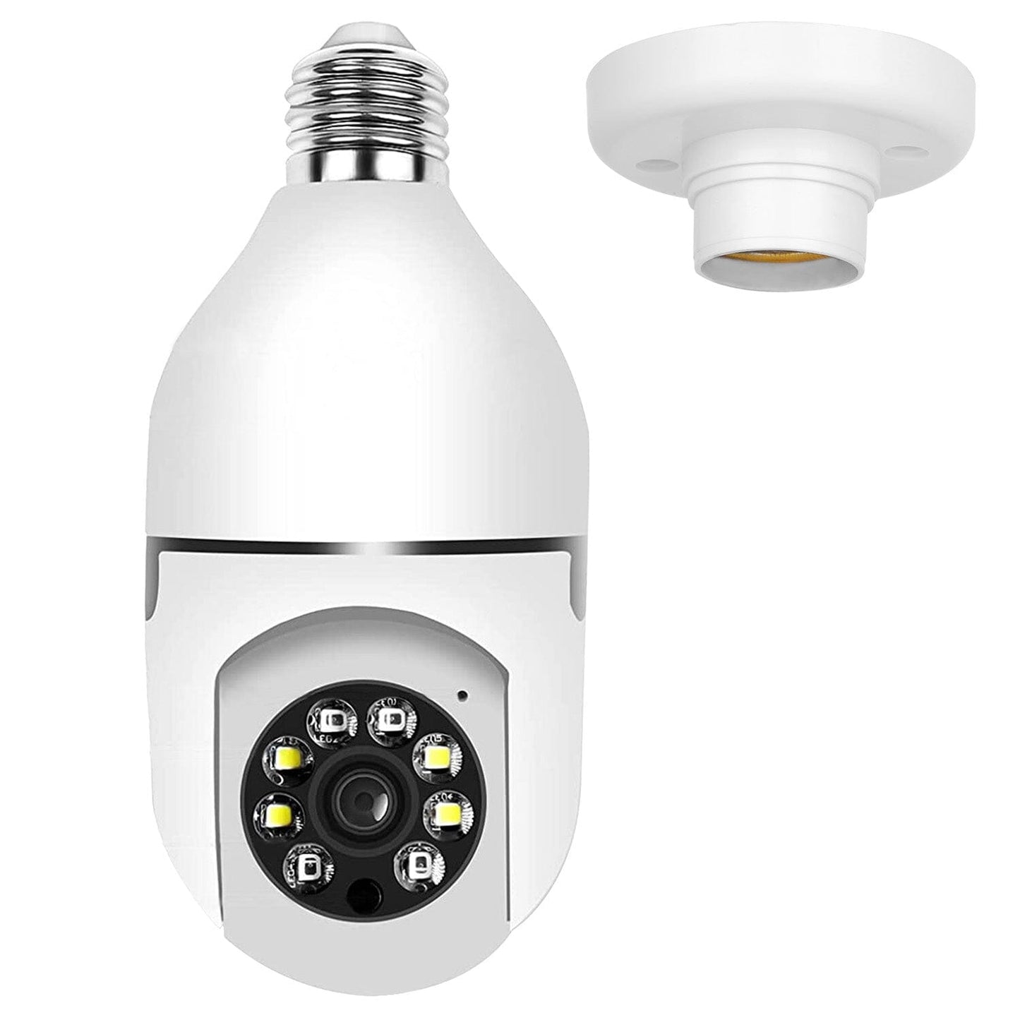 Skorter | E27 WiFi Bulb Camera 1080P FHD WiFi IP Pan Tilt Security Surveillance Camera