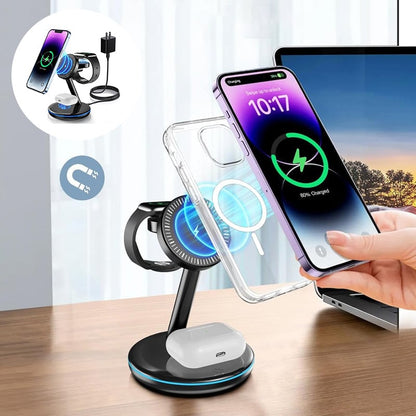 Skorter | Folding magnetic 3-in-1 wireless charger