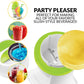 Skørter | Electric Hawaiian Tabletop Snow Cone Machine, Shaved Ice Machine Included 1 Reusable Plastic Cup and Ice Molds, White/Green