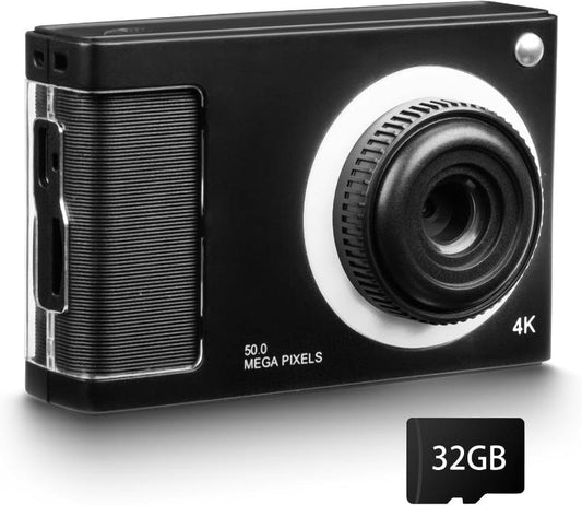 Skorter | 1080P Kids Camera with 32GB Card, 48MP 8X Zoom Digital Point-and-Shoot Camera