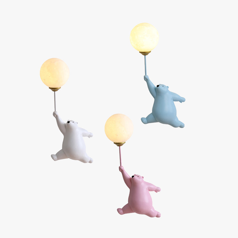 Skorter | Teddy LED Wall Lamp White/Blue/Pink