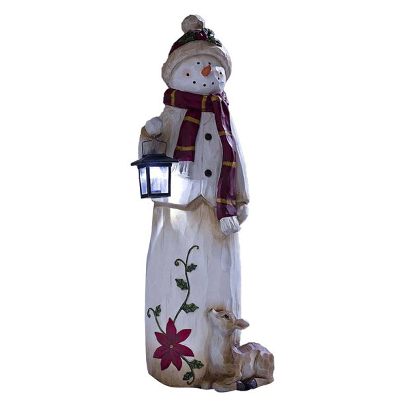 skorter | Forest Snowman With Solar Lantern