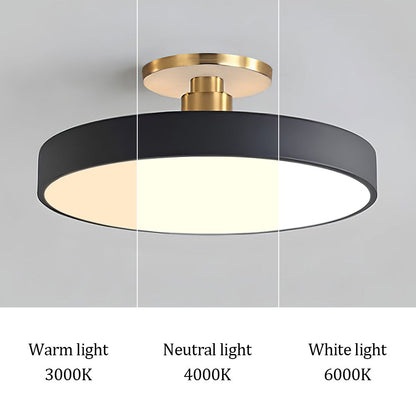 Skorter | Modern LED Semi Flush Mount Ceiling Light | Energy-Saving. Durable Design for Hallway. Dining Room & Living Room