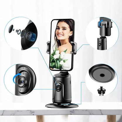 Skorter | 360 AI Smart Gimbal Auto Face Recognition Phone Holder with Live Stabilizer & Tripod