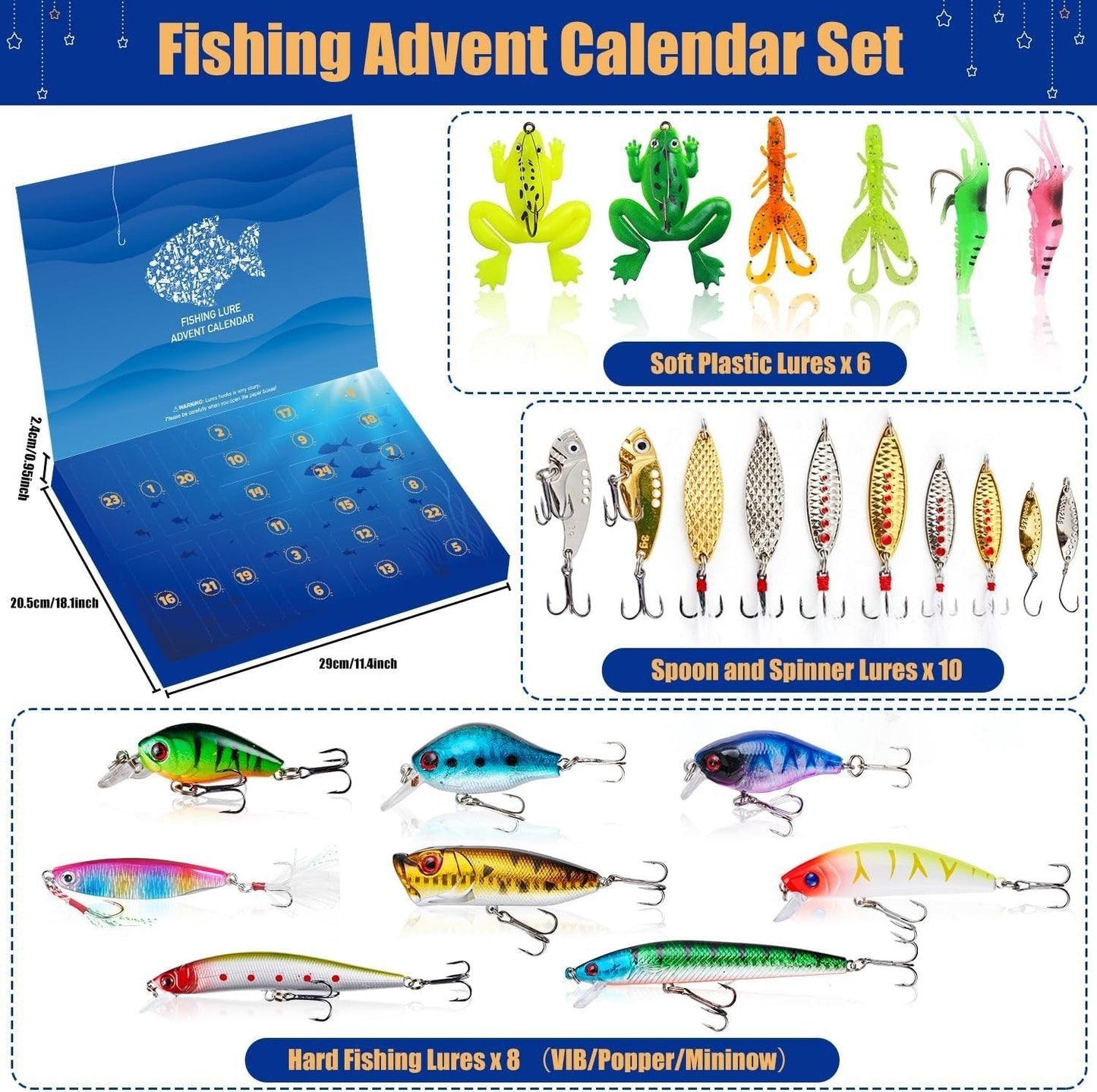 Skorter | 24 Days Christmas Countdown Fish Tackle Set