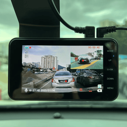 Skorter |  Dashcam with two lenses, 1080P HD and night vision - 170° wide angle