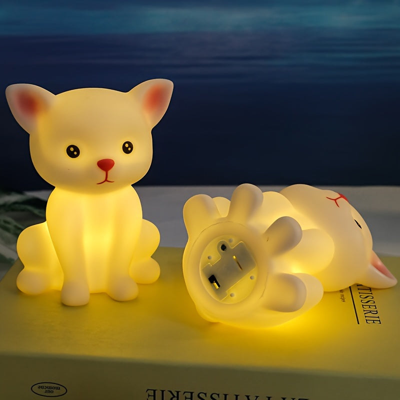 Skorter | KittyGlow - Sweet Kitten Table Lamp with LED Light and Battery Operation