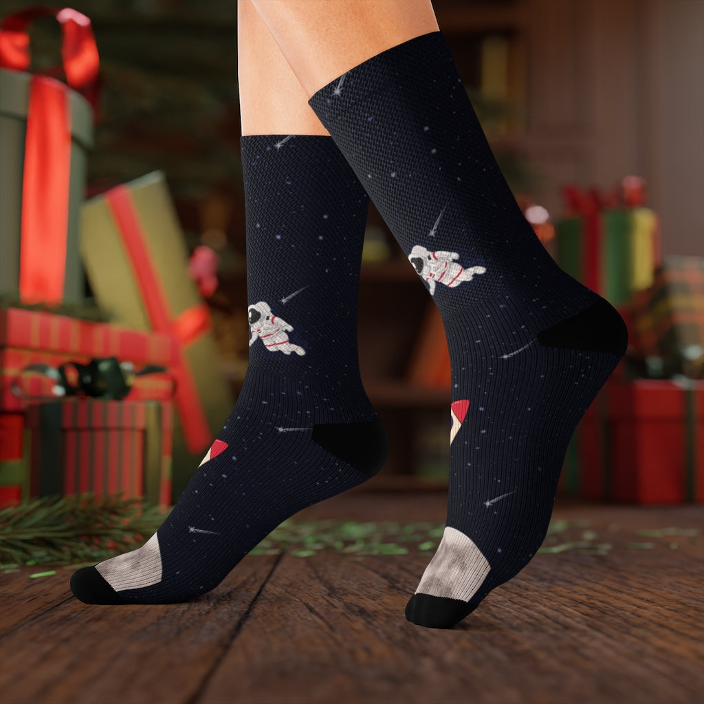 Skorter | and Space Funny Novelty Socks