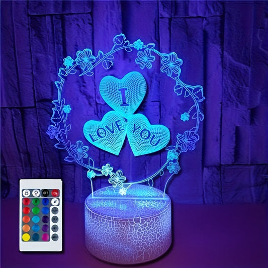 Skorter | IllusieLight - 3D Love Heart Night Lamp