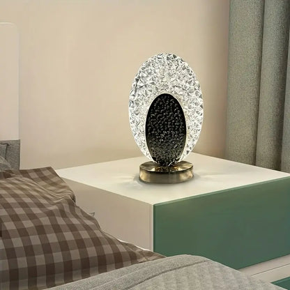 Skorter | Modern & Luxury Peacock Table Lamp - CrystalGlow