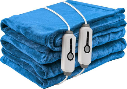 Skørter | Heated electric throw blanket, cozy flannel warming blanket with 4 heat levels