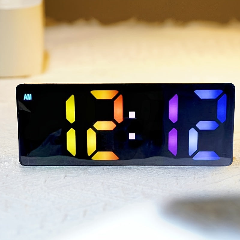 Skorter | DigiTime - Modern LED Alarm Clock with Date Display and Adjustable Brightness