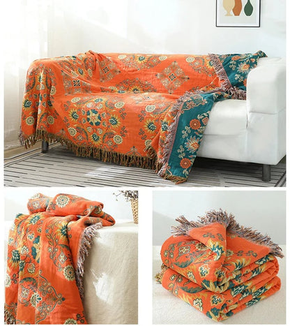 Skorter | Cotton Queen Bedcover Sofa Blanket