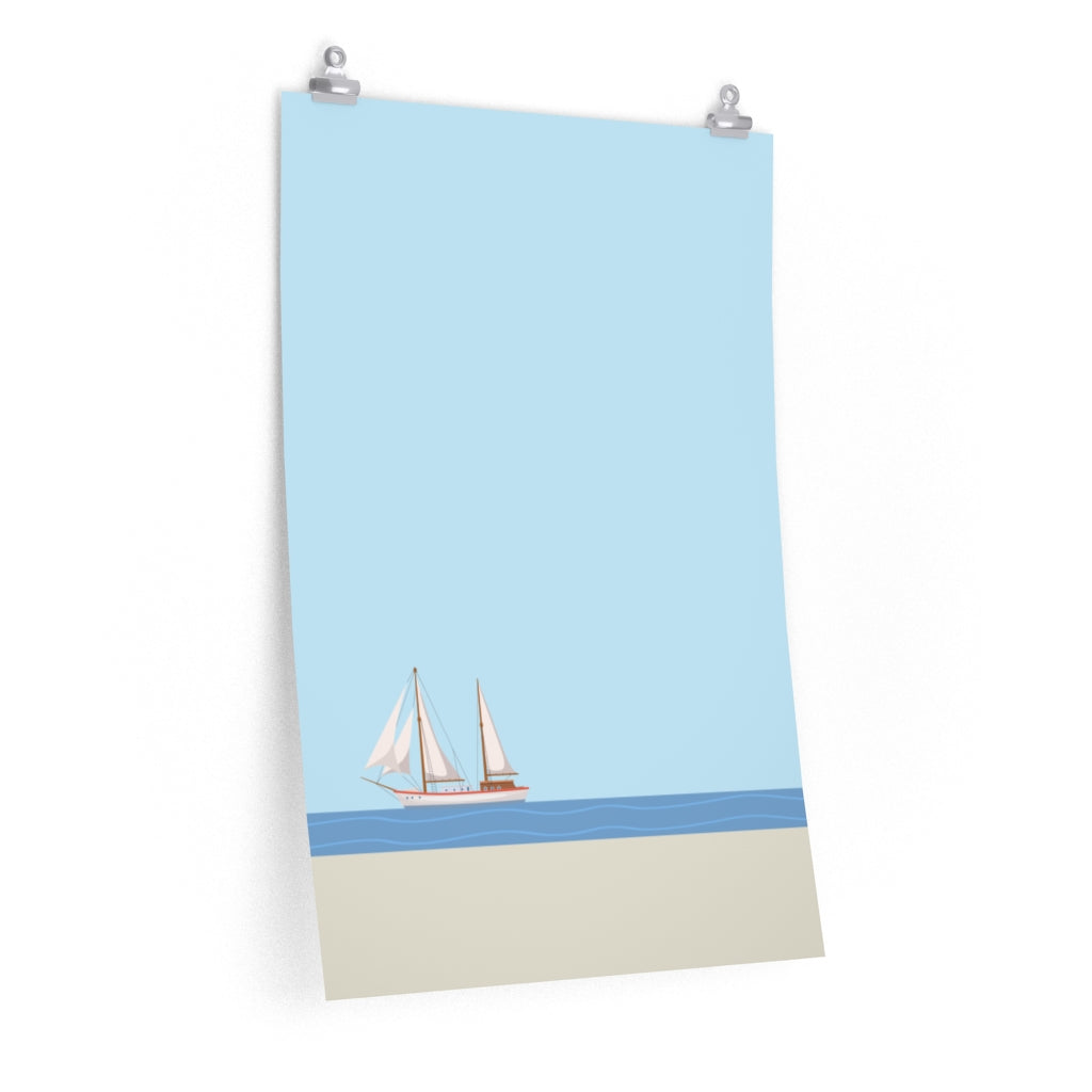 Skorter | Boat in the Ocean Poster