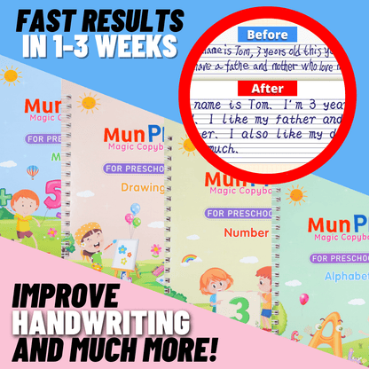 Skorter | Children'S Numbers Letters Practice Magic Copybook