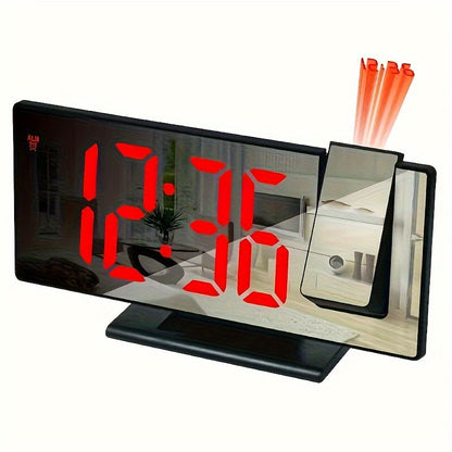 Skorter | ProjectTime - Large LED Mirror Clock with Projection