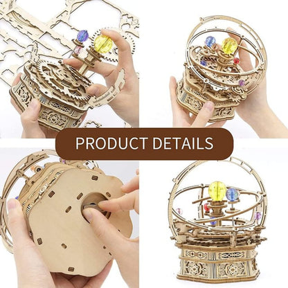 Skorter | DIY 3D Wood Rotating Starry Sky Mechanical Music Box