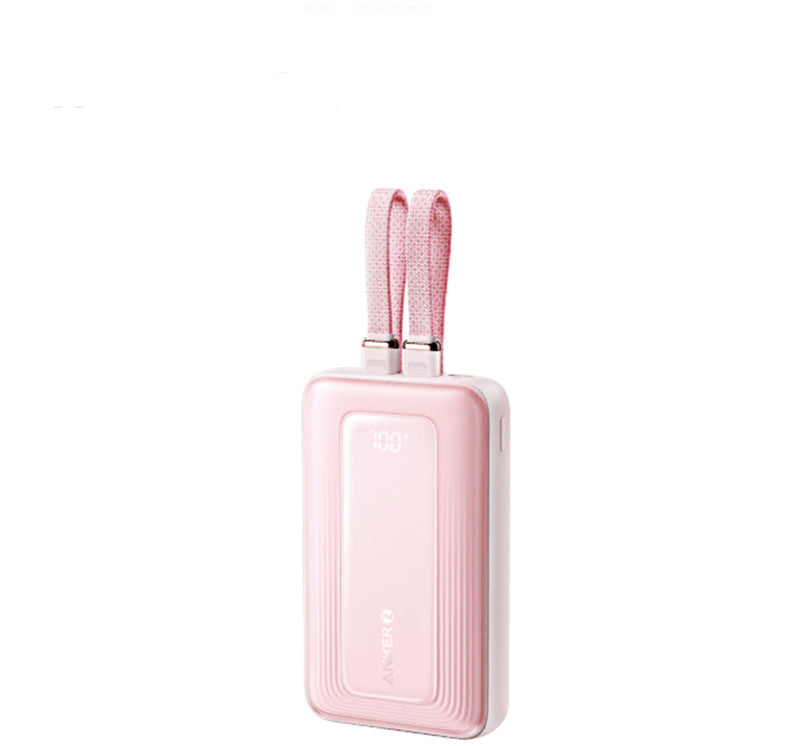 Skorter | 2024 New Fast-Charging Power Bank, 20,000mAh High Capacity with Built-In Cable