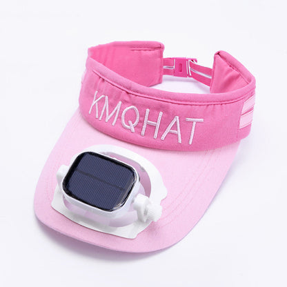 Skorter | Sun Visor Hat with Solar Powered Fan, for Camping, Hiking