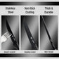 Skørter | 8 Piece Stainless Steel Knife Set - Stainless Steel and Dishwasher Safe