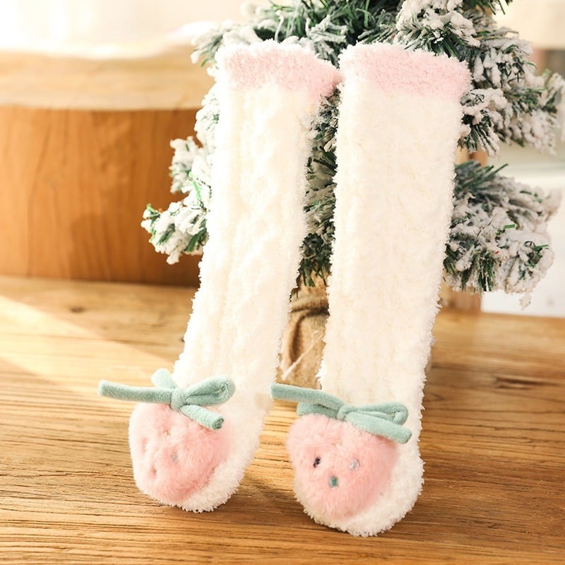 Skorter | A Pair of Baby Cute Coral Fleece Socks