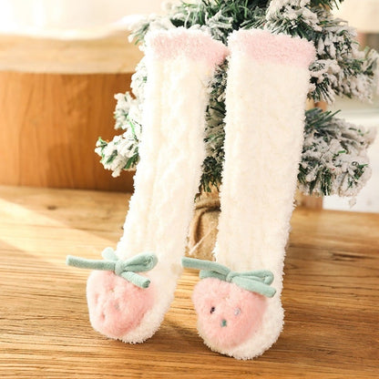 Skorter | A Pair of Baby Cute Coral Fleece Socks