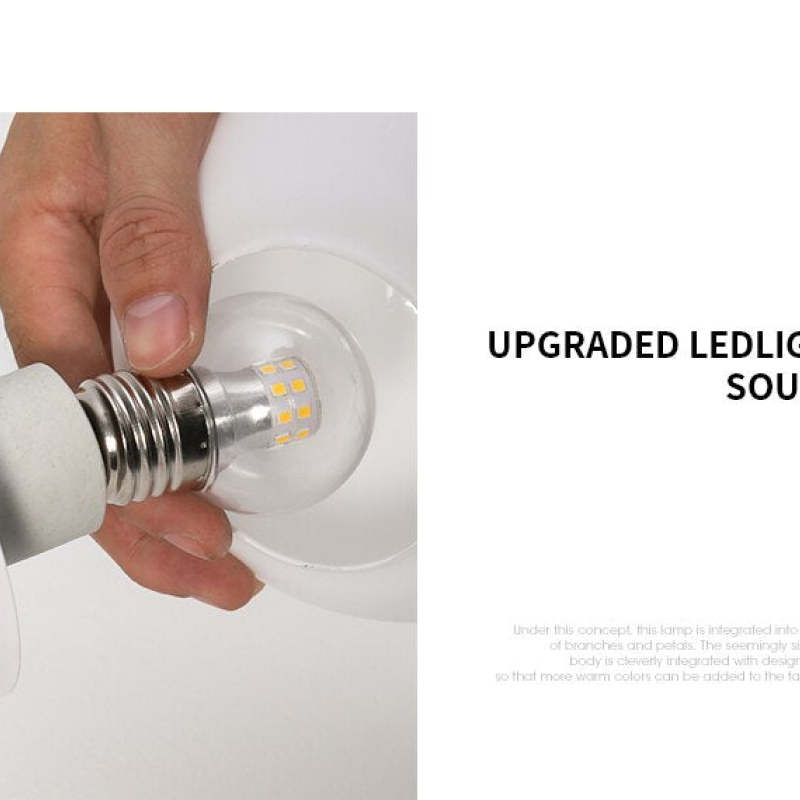 Skorter | Flower Branch Chandelier Living Room