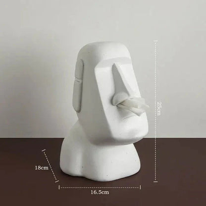 Skorter | Easter Island Style Statue Design Tissue Box