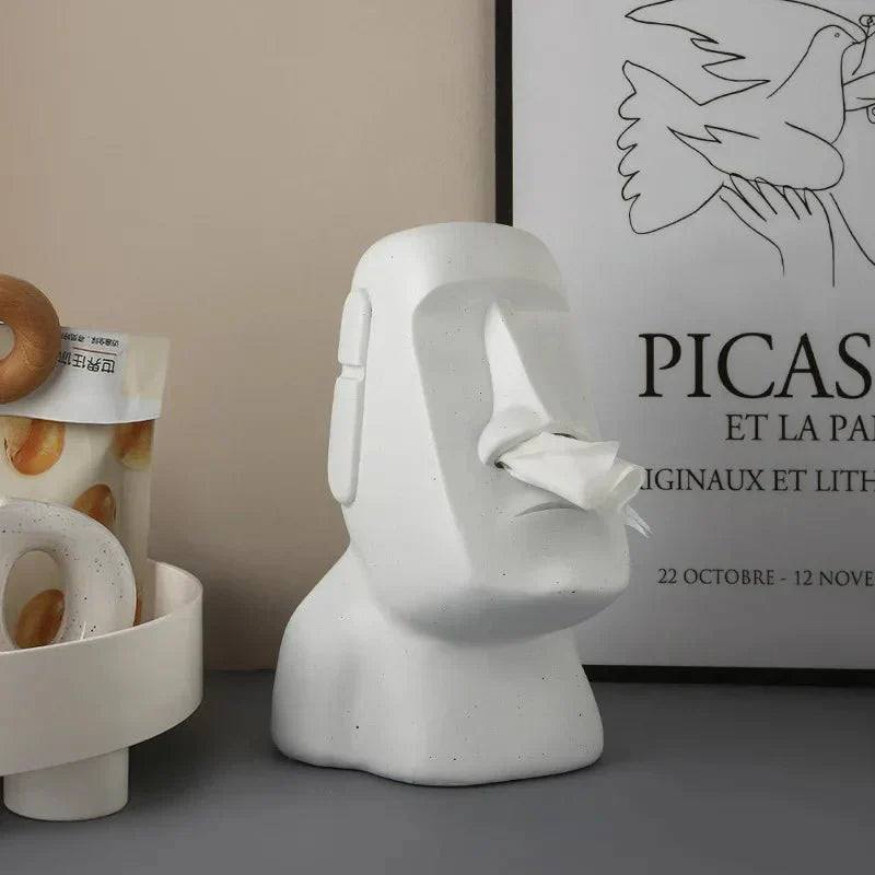 Skorter | Easter Island Style Statue Design Tissue Box
