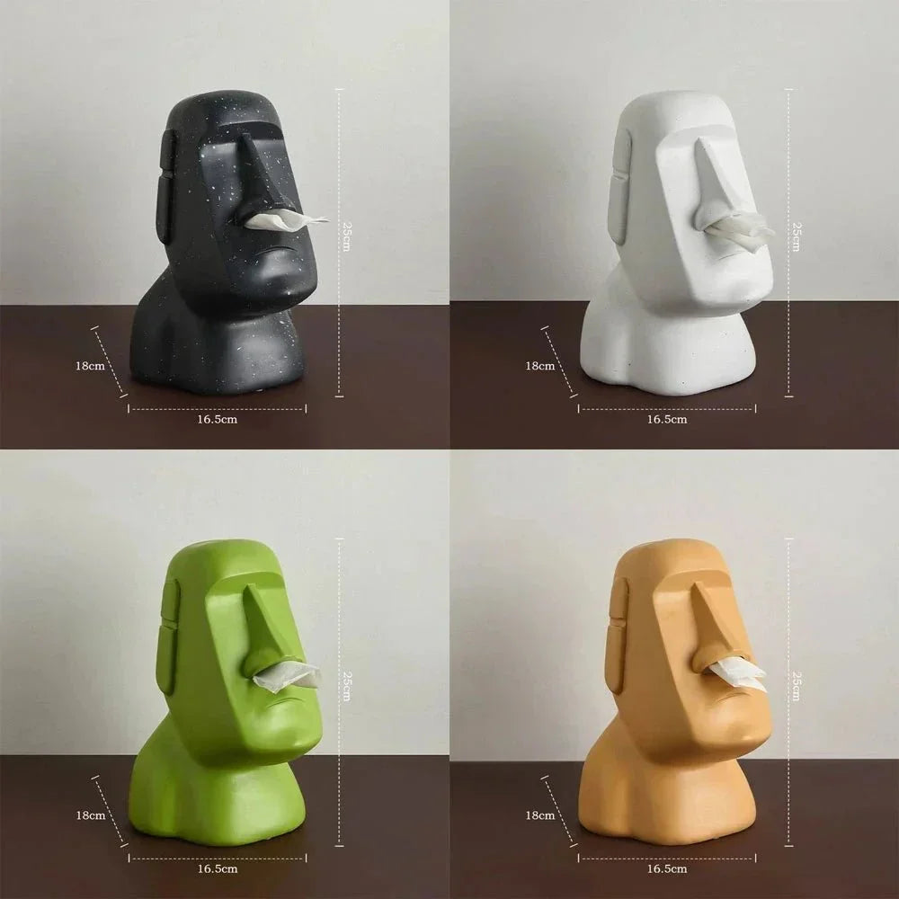 Skorter | Easter Island Style Statue Design Tissue Box